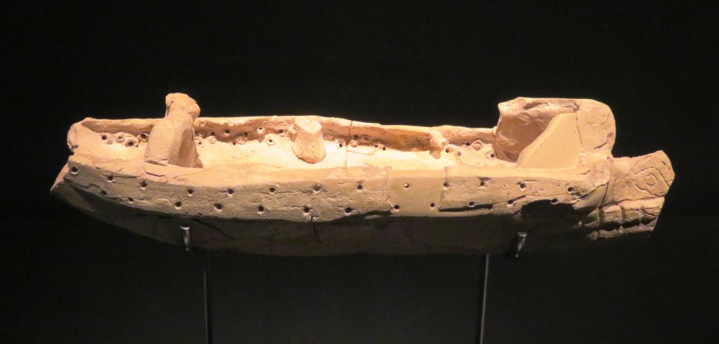 Punic bireme terracotta model, ca 300 BC (photo: A. de Graauw at Alicante Mus. 2015)